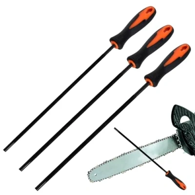 Imagen de 3 Piezas Afilador Cadena Motosierra,Afilador de Motosierra,Lima Redonda para Afilado Motosierra con Asa,Cómodo Sujetar,4.0mm,4.8 mm,5.5 mm Tamaños, Apto