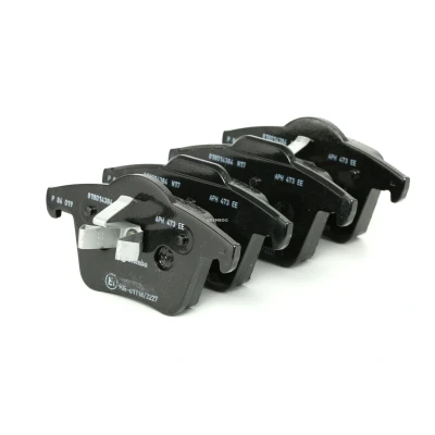 Imagen de BREMBO P 86 019 Juego de pastillas freno excl. contacto avisador desgaste con clip émbolo sin accesorios VOLVO: XC90 I