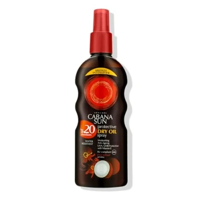 Imagen de Cabana Sun Deep TANNING Dry Oil Spray Coconut Water Resistant 200 ml SPF20