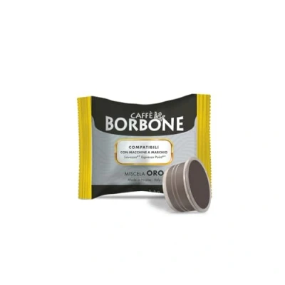 Imagen de Caffè Borbone Mezcla de Café Oro 100 Cápsulas Compatibles con Máquinas Lavazza* Espresso Point*
