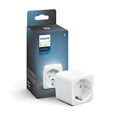 Imagen de Enchufe inteligente Philips Hue Smart Plug, Compatible con Alexa y Google Home, Blanco