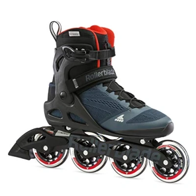 Imagen de Rollerblade Patines en línea para Hombre Macroblade 90, Orion Bleu/Naranja Picante, 270