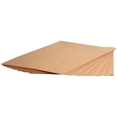 Imagen de Clairefontaine Ref 975003C papel Kraft (25 hojas) Tamaño A2 (594 x 420 mm) Marrón natural, lado liso y acanalado, de 120 g/m², sin ácidos, pH neutro