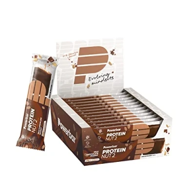 Imagen de Powerbar Protein Nut2 Milk Chocolate Peanut12x(2x22,5g) Barras de Proteína con Bajo Contenido Azúcar