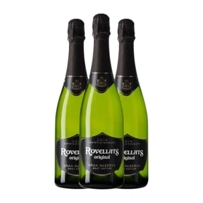 Imagen de Rovellats Original Brut Nature Cava Gran Reserva 75 cl Espumoso blanco (Caja de 3 Botellas cl)