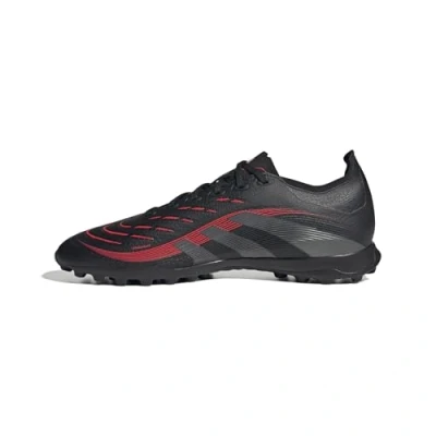 Imagen de adidas Predator League Turf Football Boots, Botas de fútbol Unisex Adulto, Core Black/Grey Four/Lucid Red, 42 2/3 EU