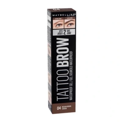 Imagen de Maybelline Gel para cejas de larga duración, resistente al agua, 04, marrón medio