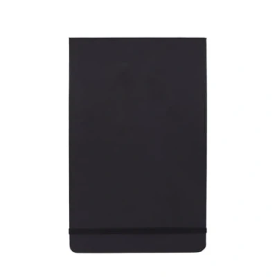 Imagen de Amazon Basics Cuaderno de bocetos artísticos tapa dura, tamaño L, 21 x 13 cm, Grande, 72 hojas, negro