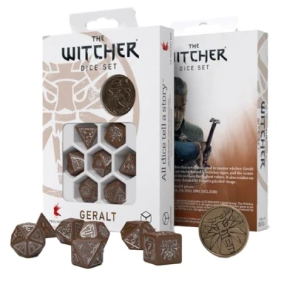 Imagen de Q Workshop WGE3V The Witcher Dice Set: Geralt Roach&#039;s Companion (7), 2,29 x 10,67 15,24 cm