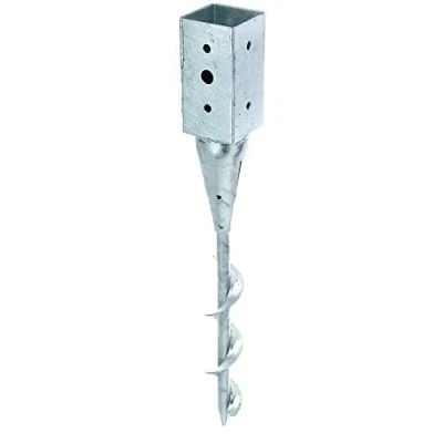Imagen de Alberts 208370 Anclaje Para atornillar, postes de madera cuadrados, Galvanizado en caliente, 71 x mm, Longitud total 595 mm