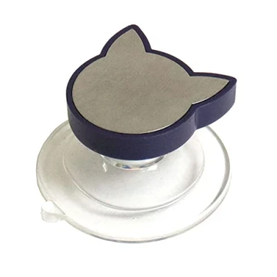 Imagen de Prym nadelmagnet katze cuscinetto con aghi magnetici, metallo, argento, trasparente, blu prugna, 45 x 25 mm