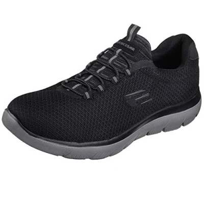 Imagen de Skechers Summits, Zapatillas de Deporte Hombre, Black Mesh Charcoal Trim, 39.5 EU