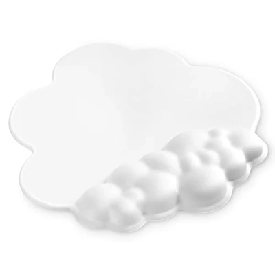 Imagen de ATTACK SHARK Alfombrilla para Ratón en la Nube con Soporte Reposamuñecas,Alfombrilla Ergonómica Ratón,Antideslizante, Superficie Suave Escribir/Jugar,Pccesorios Escritorio Blanco