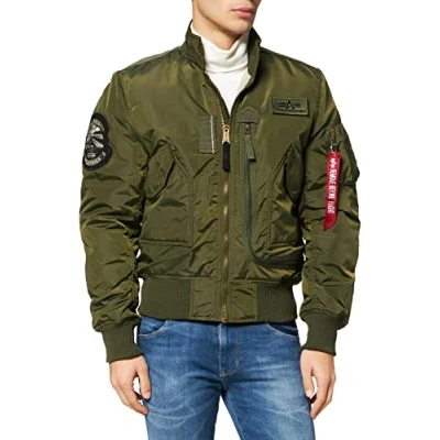 Imagen de Alpha Industries Engine Chaquetas bomber Dark green, Hombre, Talla: Small, green