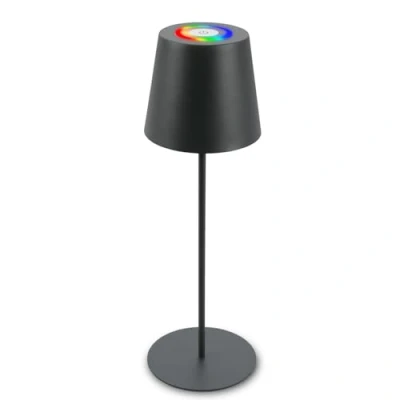 Imagen de Briloner Lámpara de mesa LED recargable 7507015, antracita RGBW IP44 touch dimmer