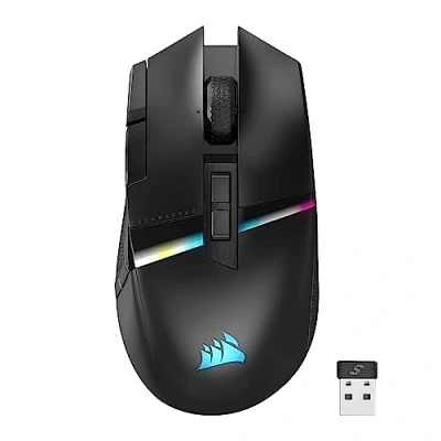 Imagen de Corsair DARKSTAR Ratón Inalámbrico RGB Para Juegos MMO 26.000 PPP 15 Botones Programables Batería Hasta 80 Horas Compatible con iCUE PC, PS5, PS4, Xbox Negro