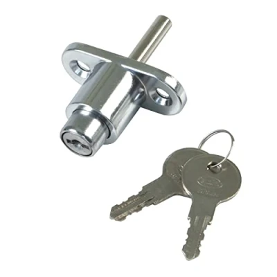 Imagen de Amig Cerradura De Seguridad para Ventanas Correderas Mod.45 Cierre Sobreponer con 2 Llaves + Tirafondos su Instalación Acero Cromado Medidas: 53 x 23 mm