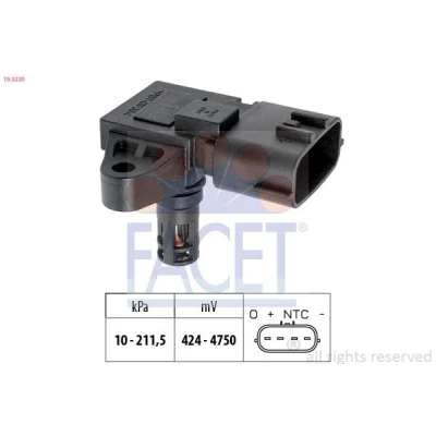Imagen de FACET 10.3230 Sensores 10kPa 212kPa Made in Italy OE Equivalent