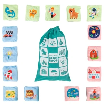 Imagen de Learning Resources Sacos para Contar Cuentos, 3+, Aprender a táctiles niños lanzar, sensoriales con Textura antiestrés, recursos Clase, Juegos de Vocabulario