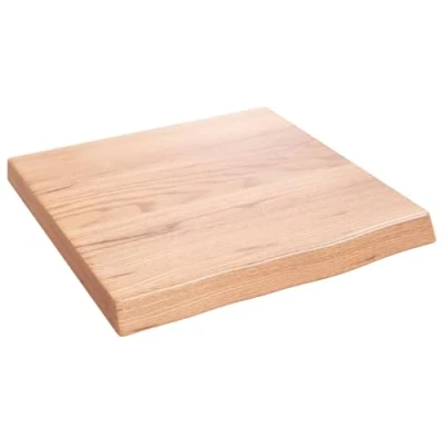Imagen de vidaXL Estante de Pared, Balda Flotante Almacenaje, Superficie Escritorio, Expositor Dormitorio, Madera Maciza Roble Tratada Marrón Claro