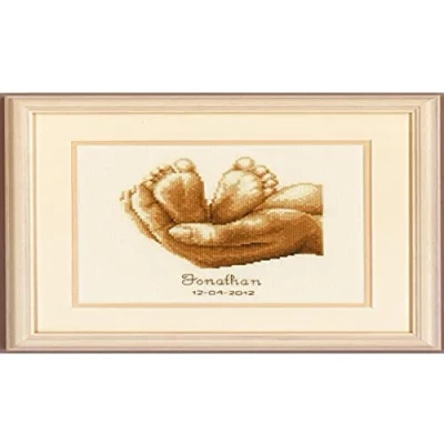 Imagen de VERVACO Kit de Bordado, Cotton, Colores Variados, ca. 19 x 16 cm / 7,6&quot; 6,4&quot;