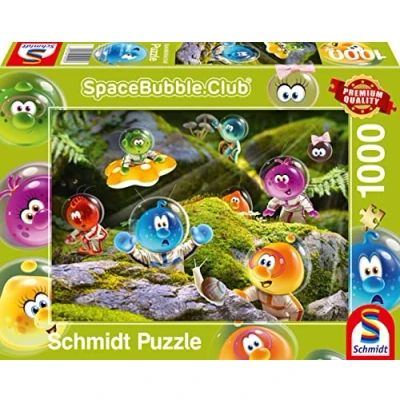 Imagen de Schmidt Spiele Spacebubble Club Llegada al Bosque de musgos Puzzle 1000 Piezas, Multicolor (59942)
