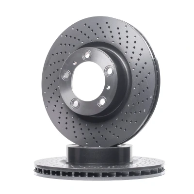 Imagen de BREMBO 09.D931.11 Disco de freno 330 28 5 perforado/ventil. int. revestido altamente carbonizado con tornillos PORSCHE: Boxster, 911 Coupé, Cayman