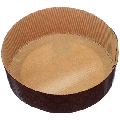 Imagen de Decora 0320165 Molde bajo, 500 g, 5 Unidades, Horno, Color marrón, Papel para Hornear,