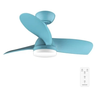 Imagen de Cecotec Ventilador de Techo con luz EnergySilence Aero 3050 Sky. 35 W, Motor DC, Diámetro 36 LED, Mando a distancia, Temporizador, 6 Velocidades y 3 Aspas
