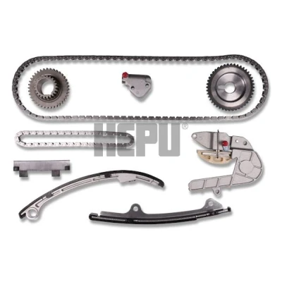 Imagen de HEPU 21 0432 Juego de cadena distribución con accesorios dentada, cerrada NISSAN: X Trail