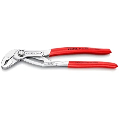 Imagen de Knipex Cobra® Tenaza para bombas de agua cromado, recubiertos plástico antideslizante 250 mm 87 03