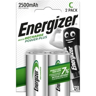 Imagen de ENERGIZER C (HR14) Power Plus E300321800 Baterías 1.2V 2500mAh estándar 2