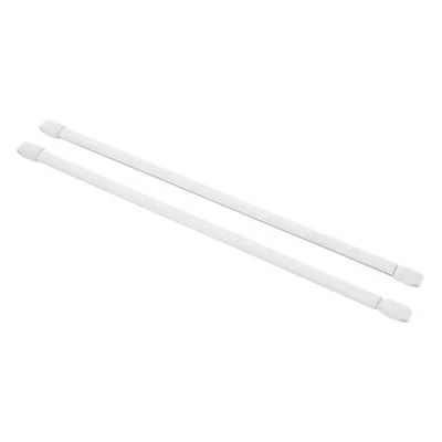 Imagen de MERCURY TEXTIL 2 Piezas de Barra Extensible para Cortinas, Tension Cocina, Blanca Ajustable, Facil Instalacion.(30 45cm)