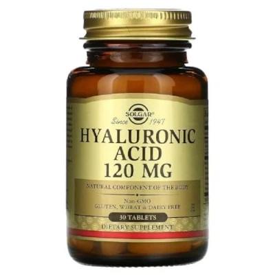 Imagen de SOLGÄR ACIDO HIALURONICO COMPLEX Ácido Hialurónico (120 mg) con Vitamina C Colágeno y Condroitina para la salud de las articulaciones piel 30 tabletas