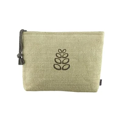 Imagen de Beter Neceser de viaje grande con cremallera y colgador, hecho yute algodón orgánico Natural Fiber, bolsa aseo cosmética maquillaje