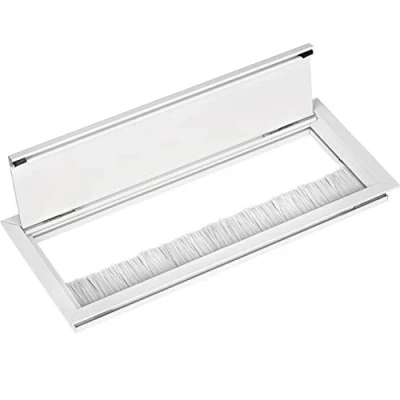 Imagen de Gedotec Exit G11 ECO Pasacables para escritorio, caja de cables empotrada, 320 x 100 mm, 1 unidad, salida cable, mesa oficina empotrar