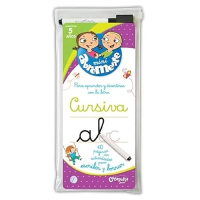 Imagen de Mini Abremente. Para aprender y divertirse con la letra. Cursiva (INFANTIL)