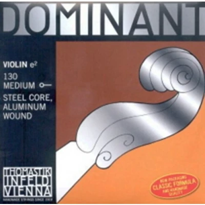 Imagen de CUERDAS Violin Thomastik (Dominant 130) (Nylon/Aluminio) 1ª (Mi) Medium 4/4