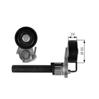 Imagen de GATES FleetRunner Micro V Kit T39087 Polea Tensora VOLKSWAGEN: GOLF 5, 6, Passat B6 Berlina, AUDI: A3 Hatchback, Sportback, TT Coupé