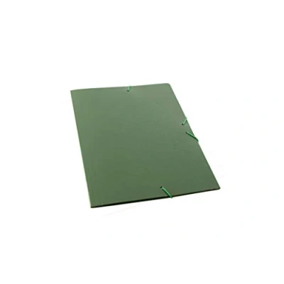 Imagen de Pack 5 Carpetas Tamaño Folio Gofradas con Solapa y Gomas Elasticas Color Verde