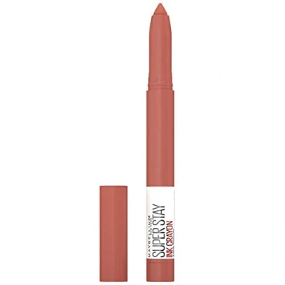 Imagen de Maybelline New York, Superstay Ink Crayon Pintalabios Mate Cremoso Larga Duración, Fácil aplicación, No reseca, Tono 100 Reach High 20 g