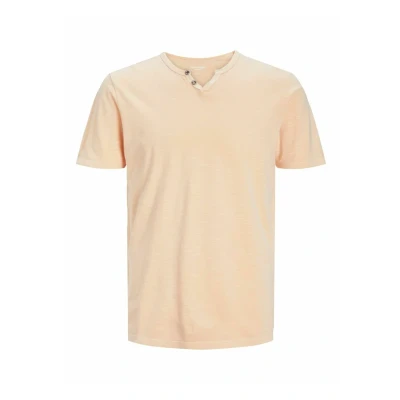 Imagen de Jack &amp; Jones Esplit NECK NOOS Camiseta básica, Hombre, Talla: Medium, Apricot ice