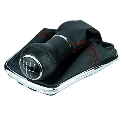 Imagen de L &amp; P Car Design L&amp;P A251 0 Funda para palanca de cambios (5 marchas, 23 mm, marco cromado, pomo repuesto 1J071113)