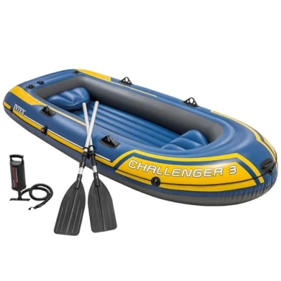 Imagen de Intex 68370NP Barca Hinchable Challenger 3 con Remos 295 x 137 43 cm