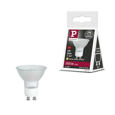 Imagen de Paulmann 28536 LED Reflector, Maxiflood, 3,5W, GU10, 230V, Regulable, 2700K, 3.5 W, Ópalo Suave, 5,1 x 5,2 4,5 cm
