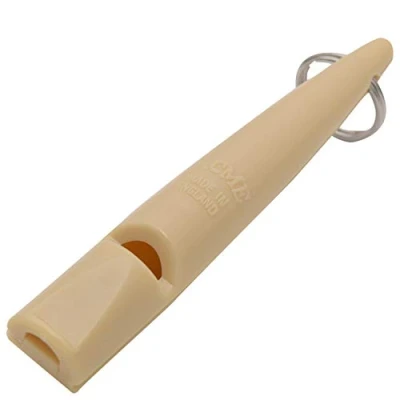 Imagen de ACME Silbato de Perro 211,5 Original Inglaterra Ideal para Entrenamiento Perros Material Robusto Frecuencia estandarizada Alto y Largo Alcance (Beige)