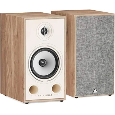 Imagen de Triangle BOREA BR03 Altavoz de estantería Hi Fi Potencia 100W 90 dB/W/m Música y Cine en casa versátil 206 x 380 314 mm Roble Claro (Par)
