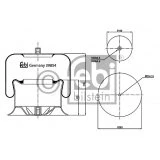 Imagen de FEBI BILSTEIN 39854 Fuelle, suspensión neumática