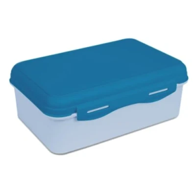 Imagen de TIENDA EURASIA Fiambrera Sandwicheras Multiples Plástico Polipropileno (PP) Libre de BPA con 3 Compartimentos Medidas 13 x 19.6 7.3 cm 1 Litro (Azul)