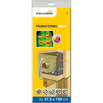 Imagen de Schellenberg 66267 Rollo de aislamiento para cajas persianas, aislar con espacios reducidos, 2 piezas